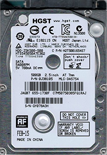 【中古】【未使用・未開封品】hts545050?a7e362?P/N : 0j38105?MLC : da5754?Mac???655???1730?F中国HGST 500?GB