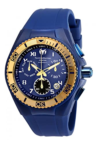 【中古】【未当て嵌める・未開封品】Technomarineメンズ 「Cruise California」舟路黄金州 スイスクォーツ ステンレススチールカジュアルウォッチ（模範例： TM-115010 その他-靴