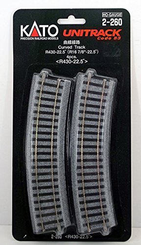 【中古】【未使用・未開封品】Kato 2-260 HO Unitrack 16.875 半径カーブ 4ピース