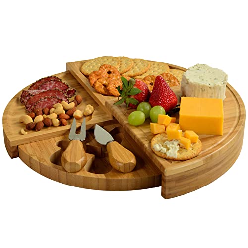 【中古】【未使用・未開封品】Picnic at Ascot Florence Transforming Bamboo Cheese Board Set by Picnic at Ascot
