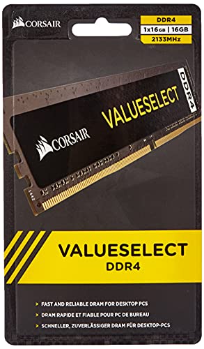 【中古】【未使用・未開封品】CORSAIR DDR4 メモリモジュール VALUE SELECT シリーズ 16GB×1枚キット CMV16GX4M1A2133C15