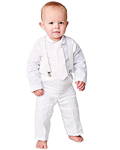 【中古】【未当て嵌める・未開封品】Landenもの言う花ズボン吊り洗礼式洗礼Outfit US 大いさ: XL 色合い: 白いこと 靴-その他