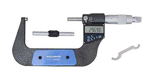【中古】【未当て嵌める・未開封品】Accusize Industrial Tools - 3-4 \u0027\u0027 のx 0.00005 \u0027\u0027 陰電子デジタルマイクロメータ7つの手がかり