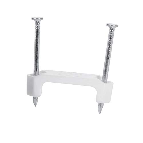 【中古】【未使用・未開封品】(350 Pack, 1/2 inch.) - Gardner Bender PS-350C Plastic Staple, 1/2 inch, Secures: Romex, UF and NM Electrical Cable, 350 Pk, White