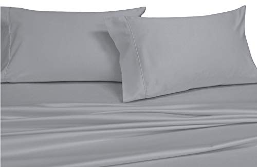 【中古】【未当て嵌める・未開封品】Royal Hotel 無地臥榻腰かけ仕掛ける スレッドカウント600 綿織物100% 繻子織り ディープポケット Extra-Deep-King 薄墨色 COMIN18JU005973