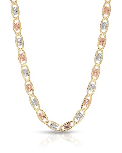 【中古】【未使用・未開封品】(エムシーエスジュエリー) MCS Jewelry 14カラット 三色 イエロー ゴールド/ホワイト ゴールド/ローズ ゴールドネックレス 幅2mm (16インチ-24イ｜AJIMURA-SHOP