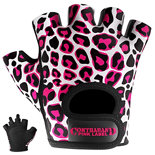 【中古】【未使用・未開封品】Contraband Pink Label 5297 リフティング用手袋 レディース デザインシリーズレパード柄 ペア XS|AJIMURA-SHOP