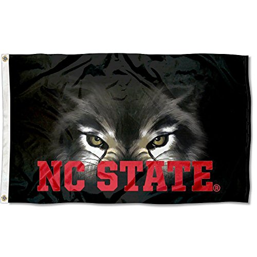 【中古】【未使用・未開封品】NC State WolfpackパックEyes Collegeフラグ