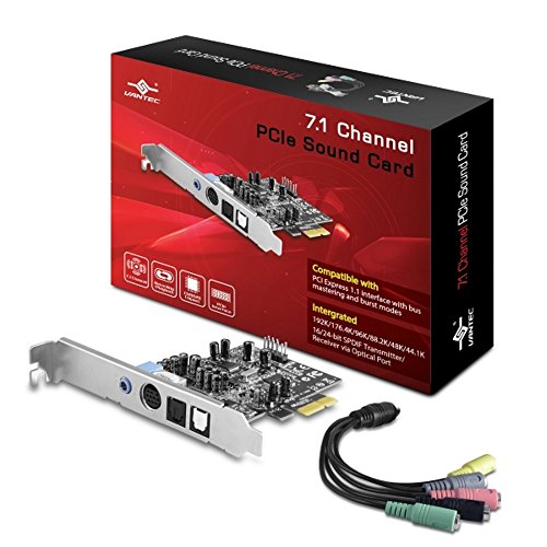 【中古】【未当て嵌める・未開封品】Vantec 7.1 Channel PCIe Sound Card (UGT-S220) by Vantec