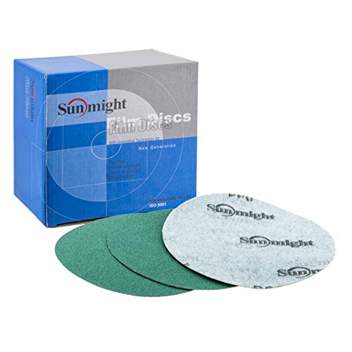 【中古】【未使用・未開封品】SunMight 01406 6\" 80 Grit Film Disc (No Hole) (50 Pieces)