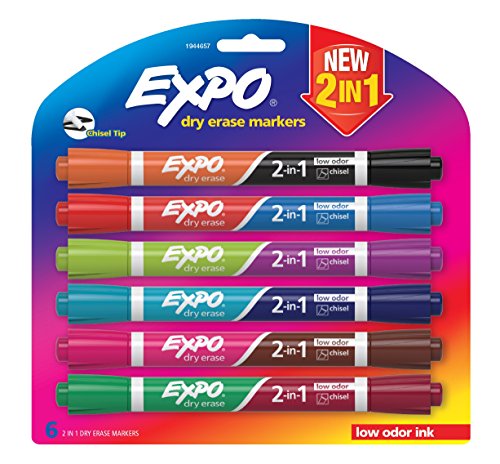【中古】【未使用・未開封品】Expo Dry Eraseマーカー2イン1、Chisel Tip , Assorted , 4?- Pack ( 1944656?) 6-Pack 15,573円