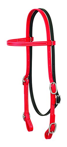 【中古】【未使用・未開封品】(Chili Pepper Red) - Weaver Leather Brahma Webb Browband Headstall|AJIMURA-SHOP
