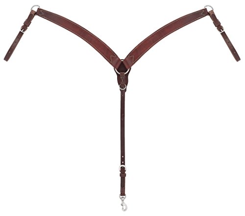 【中古】【未使用・未開封品】(Contoured) - Weaver Leather Working Cowboy Contoured Breast Collar, Golden chestnut画像