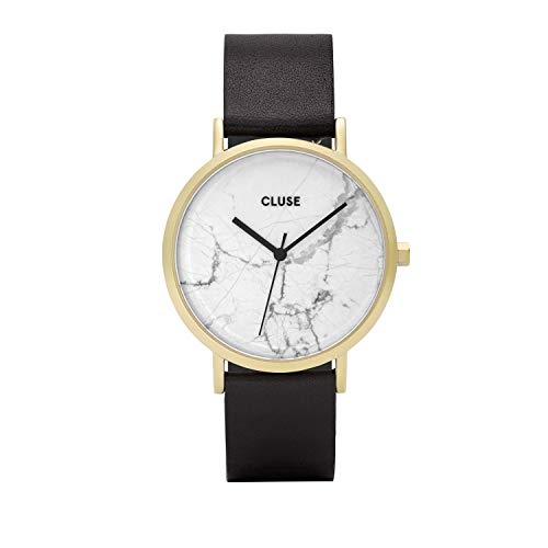 【中古】【未当て嵌める・未開封品】Cluse Women\u0027s La Roche CL40003 Black Leather Japanese Quartz Dress Watch