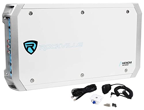 【中古】【未使用・未開封品】Rockville RXM-S6 マリン/ボート 6チャンネルアンプ ピーク2600ワット / 660W Dyno-Certified RMS ステータスモードLEDインジケータ付き|AJIMURA-SHOP