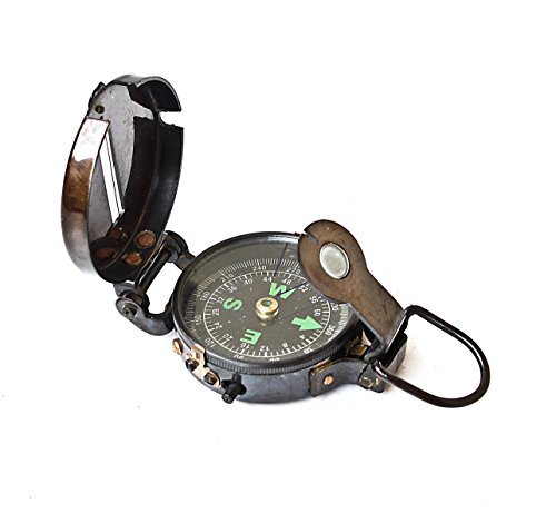 【中古】【未使用・未開封品】Lensatic Compass ブラック ミリタリー ヴィンテージ アンティーク 航海 マリン 3インチ アンティーク 真鍮 完全機能ポケット キャンプ ボート 9,578円