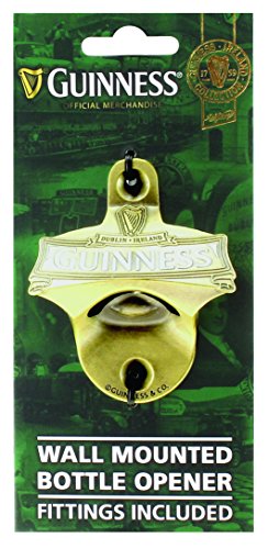 【中古】【未使用・未開封品】Guinnessﾃつｮ Green Collection Wall Mounted Bottle Opener by Guinness Official Merchandise