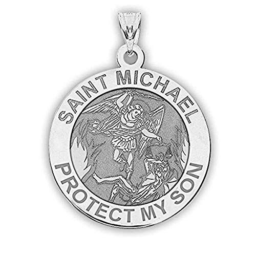 【中古】【未使用・未開封品】Saint Michael???保護私の息子???Religious Medal シルバー