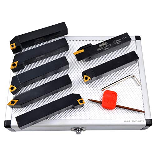 【中古】【未使用・未開封品】HHIP プロシリーズ7点 インデックスカットオフとターンツールセット (様々なシャンクサイズ: 3/8インチ - 3/4インチ) 3/4\