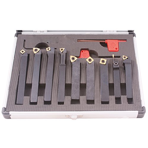 【中古】【未使用・未開封品】HHIP プロシリーズ9点 インデックスカットオフとターンツールセット (様々なシャンクサイズ: 3/8インチ - 1/2インチ) 1/2\