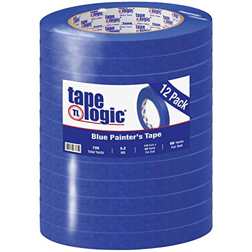 【中古】【未当て嵌める・未開封品】Tape Logic T933300012PK #3000 Painter\u0027s Tape, 1/2 x 60 ヤード., Blue (Pack of 12) by Tape Logic
