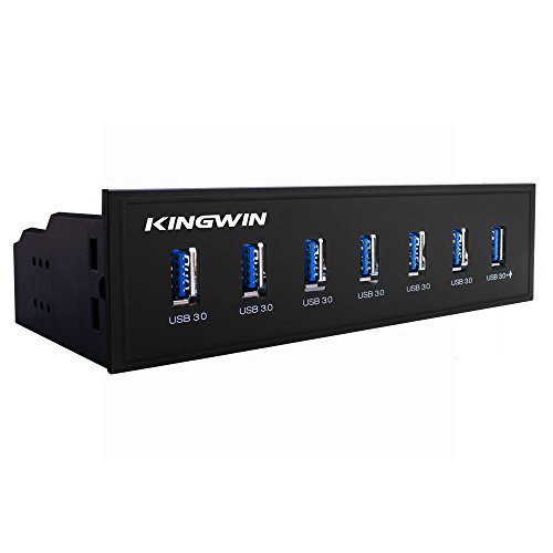 【中古】【未当て嵌める・未開封品】KingWin 7 USB 3.0 Port Include One 2.1A Charging Port KW525-7U3C by Kingwin