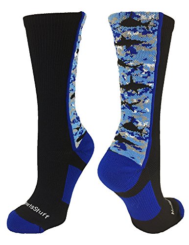 【中古】【未当てはめる・未開封品】MadSportsStuffデジタルCamo Sharkアスレチッククルーソックス M 黒いこと