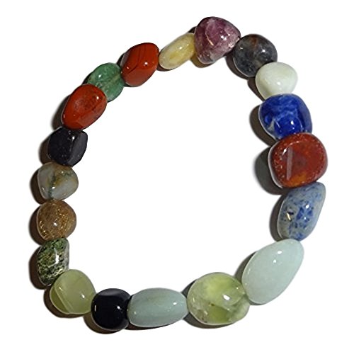 【中古】【未使用・未開封品】1pcミックスストーンチャクラスタイル# 2プレミアム品質Tumbled Crystal Healingジェムストーン4???8?mmナゲットビーズストレッチブレスレッ｜AJIMURA-SHOP