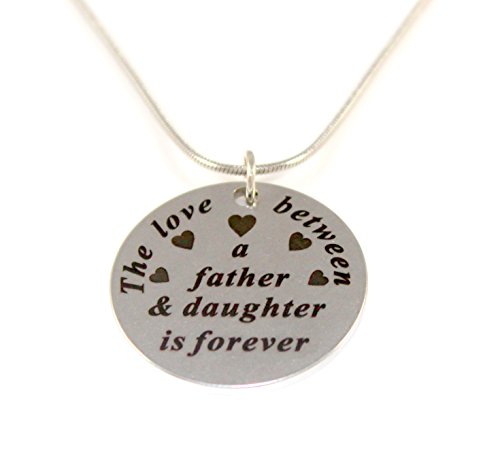 【中古】【未使用・未開封品】Shoppingbuyfaith The Love Between a Father & Daughter is Forever メッセージネックレス