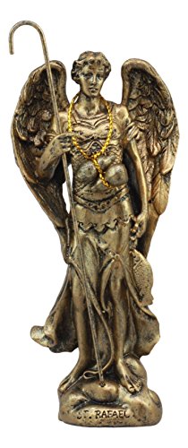【中古】【未使用・未開封品】Holy Archangel Saint Raphaelの守護AnnointingガイダンスHealing神のCollectible Figurine Sacrament of Pennance