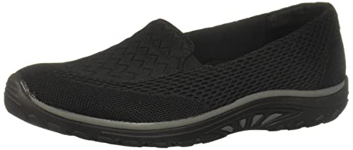 【中古】【未当てはめる・未開封品】Skechers レディース レゲエ・フェストウィローズ 肌理細か, 黒いことメッシュ, 7