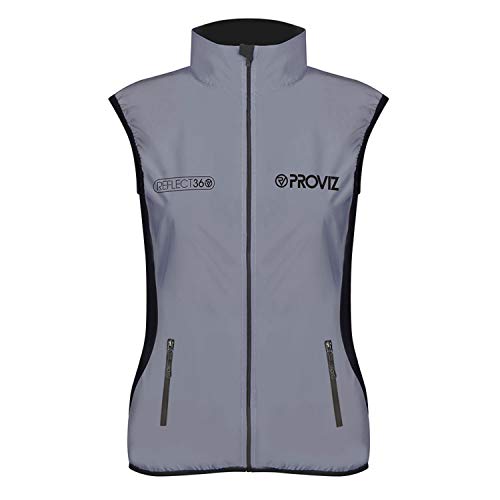【中古】【未当てはめる・未開封品】(Size 10, Silver) - Proviz Women\u0027s Reflect360 Running Vest