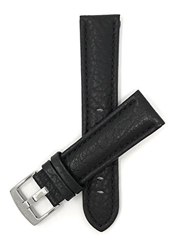 【中古】【未使用・未開封品】メンズ本革腕時計バンド バッファローパターン バンド幅 18mm 20mm 22mm 24mm 26mm 28mm 30mm (エクストラロングも選べます) ブラック ブラウン