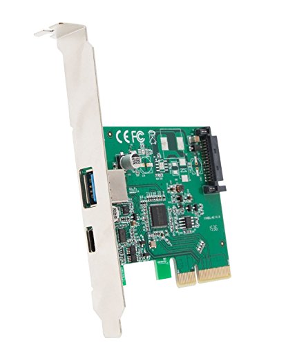 【中古】【未使用・未開封品】IO Crest IOCrest USB 3.1 Gen II 10Gbps 2ポート フルデュプレックスコントローラー X4スロットカード Type-CおよびType-Aポートコンポーネント
