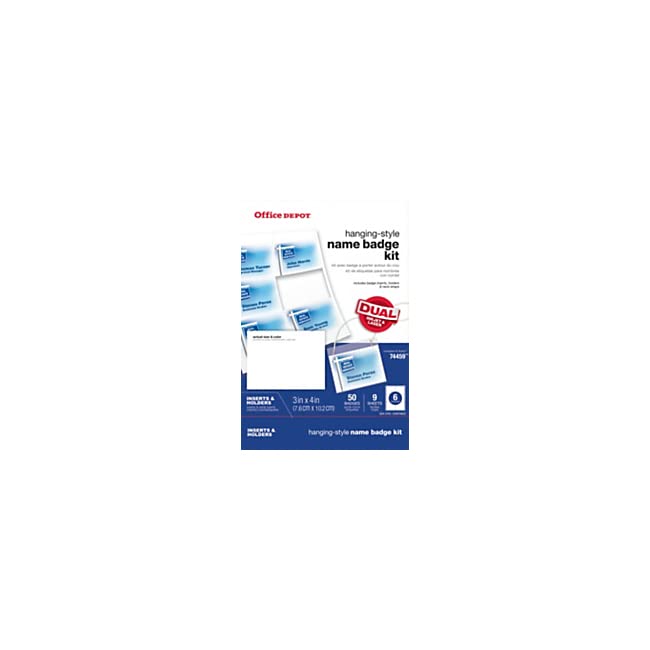 【中古】【未使用・未開封品】Office Depot(R) Brand Name Badge Kit, Pack Of 50 by Office Depot
