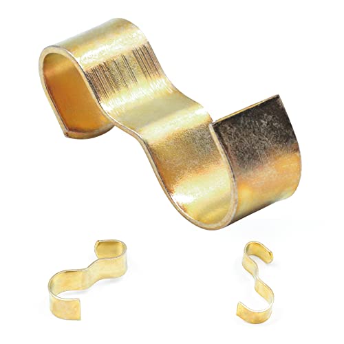 【中古】【未使用・未開封品】(100 Pack) - 100 Pack Brass Plated Steel Picture Rail Hooks Wide