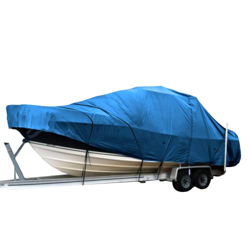 【中古】【未使用・未開封品】Heavy DutyセンターコンソールWalkaround Cuddy釣りTバールーフhard-topボートカバーブルーFits up to 32?