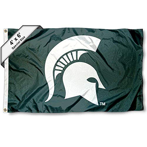 【中古】【未使用・未開封品】MSU Spartans 4?' x6?' spartyヘッドフラグ