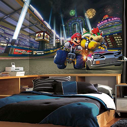 【中古】【未使用・未開封品】RoomMates JL1330M 任天堂 - マリオカート 8 水活性化 リムーバブル壁紙 壁画 - 10フィート x 6フィート 60,731円