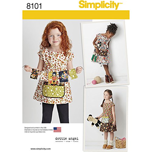 【中古】【未使用・未開封品】Simplicity Creative Patterns Simplicity Patterns Child's Dress and Tunic From Dottie Angel Size: A (3-4-5-6-7-8))), 8101 by Simplicity
