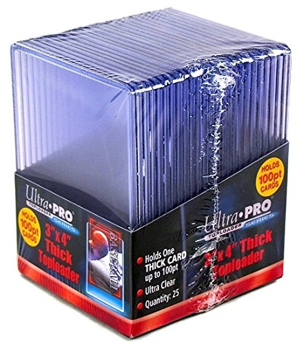 【中古】【未使用・未開封品】Ultra Pro 100ptトップローダー 2個 - 1パックあたり25 100ptトップローダー (合計50個) - 厚めの野球、フットボール、バスケットボール、ホッケ