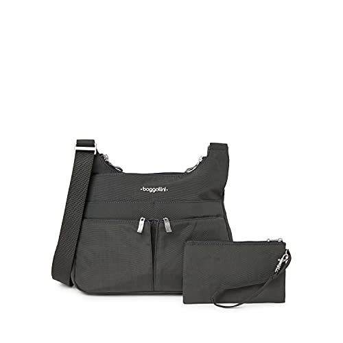 【中古】【未使用・未開封品】Baggallini クロスオーバー クロスボディバッグ 軽量 防水 トラベルバッグ, グレー, One Size|AJIMURA-SHOP