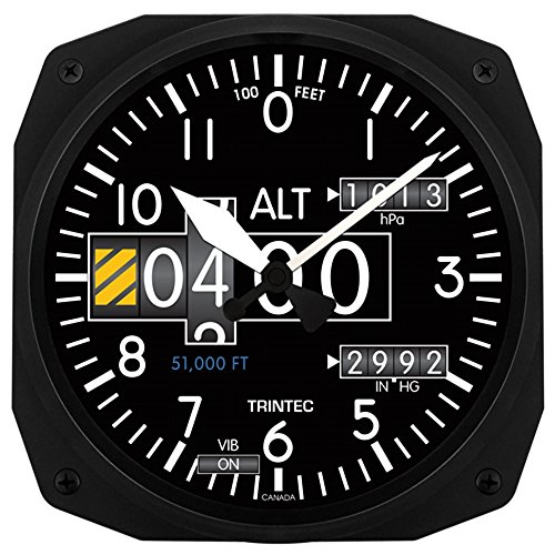 【中古】【未当て嵌める・未開封品】Trintec 3020 10in 飛行機 今めかしい 殊のほか計 インストゥルメント表現スタイル 壁時辰儀