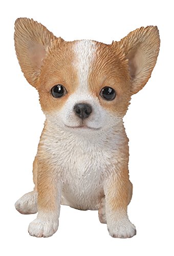 【中古】【未当て嵌める・未開封品】Hi-Line Gift Ltd チワワ犬ころ像 赤銅色/白いこと