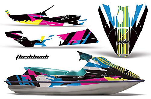 【中古】【未使用・未開封品】1992???1997?Seadoo GTS AMRRACINGジェットスキーグラフィックデカールキット???フラッシュバック