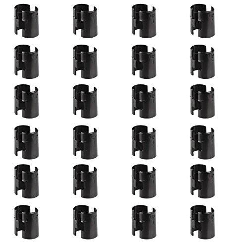【中古】【未使用・未開封品】Alera ワイヤーラック 棚板固定部品、プラスチック、ブラック、4個入り、PK - ALESW59SLBL Bundle of 24 Clips shelf-clips