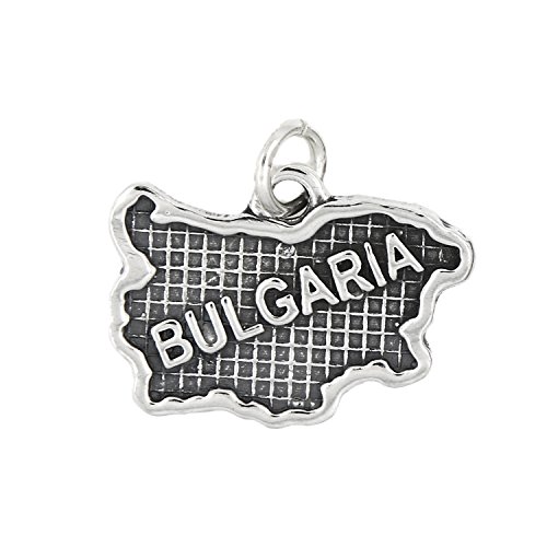 【中古】【未使用・未開封品】スターリングシルバー 酸化地図 ブルガリア旅行用チャーム｜AJIMURA-SHOP
