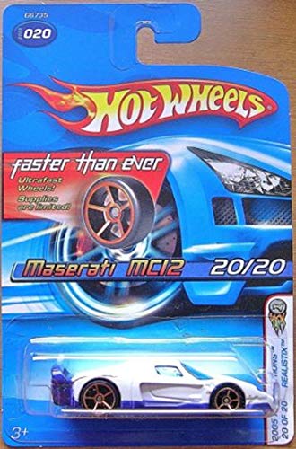 【中古】【未当て嵌める・未開封品】2005 Hot Wheels First Editions Realistix Maserati MC12 White With FTE Wheels #020 by Hot Wheels
