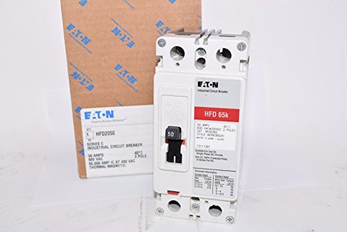 【中古】【未当て嵌める・未開封品】耳あたらしいEaton cutler-hammer hfd2050回路立ちはだかる器2極50?A 600?V 65?kA HFD