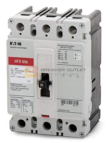 【中古】【未使用・未開封品】新しいcutler-hammer Eaton hfd3030回路遮断器3極HFD 30?A 600?V 65?kA｜AJIMURA-SHOP